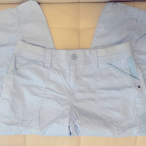 Cargo Capri Pants Blue size 4 - Picture 2 of 2